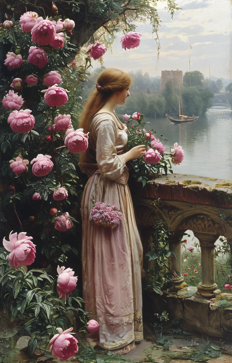 masterpiece,best quality,<lora:tbh201-sdxl:0.9>,illustration,style of Edmund Leighton
decaying peonies