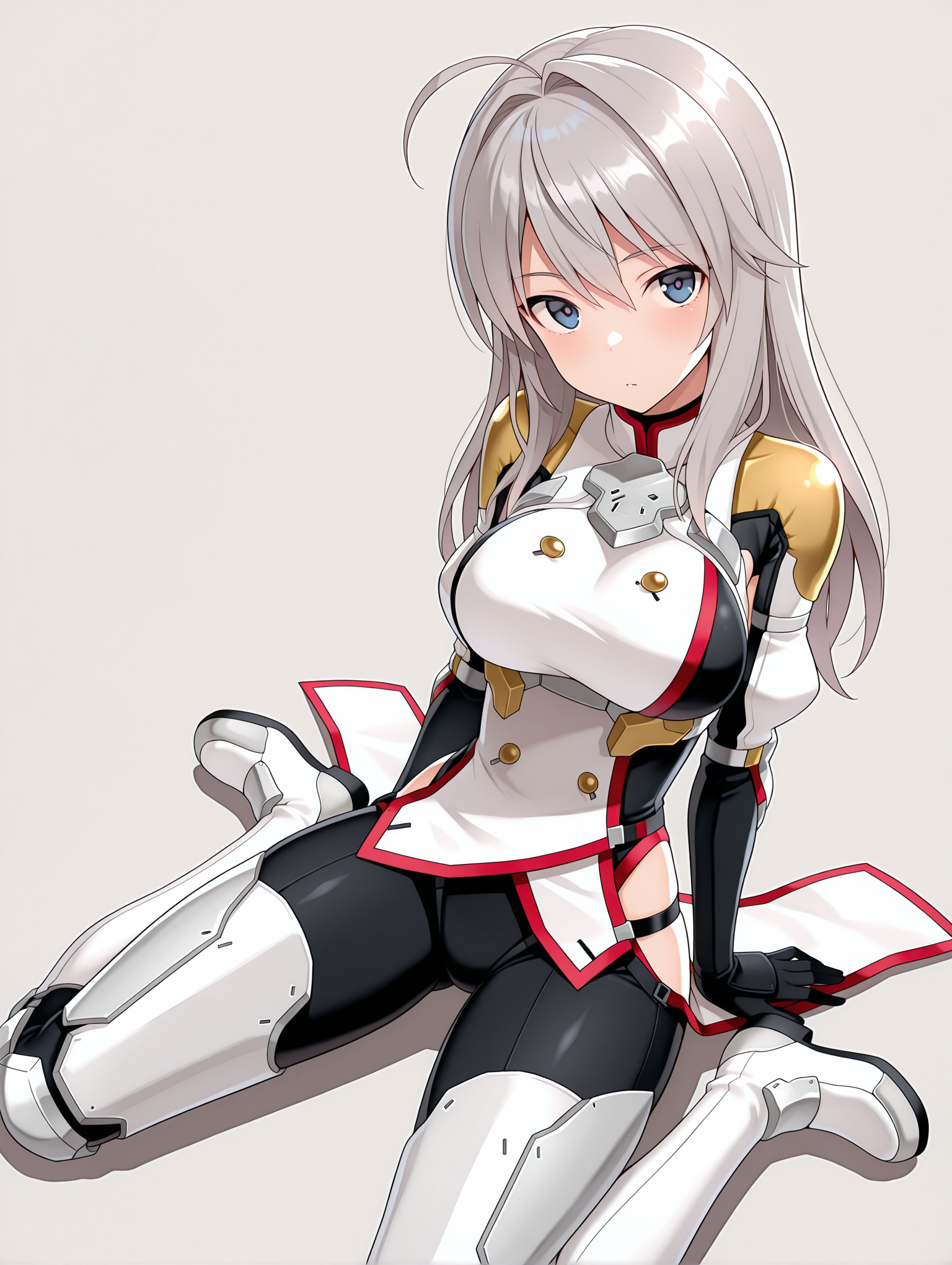 masterpiece,best quality,amazing quality,
1girl,solo,
<lora:k_chieri_ilxl_1.5:1>,chieri,ahoge,grey hair,blue eyes,
surcotte,armor,white footwear,
<lora:Fixhands_anime_bdsqlsz_V1:1>,white_background,simple_background,looking_at_viewer,wariza,