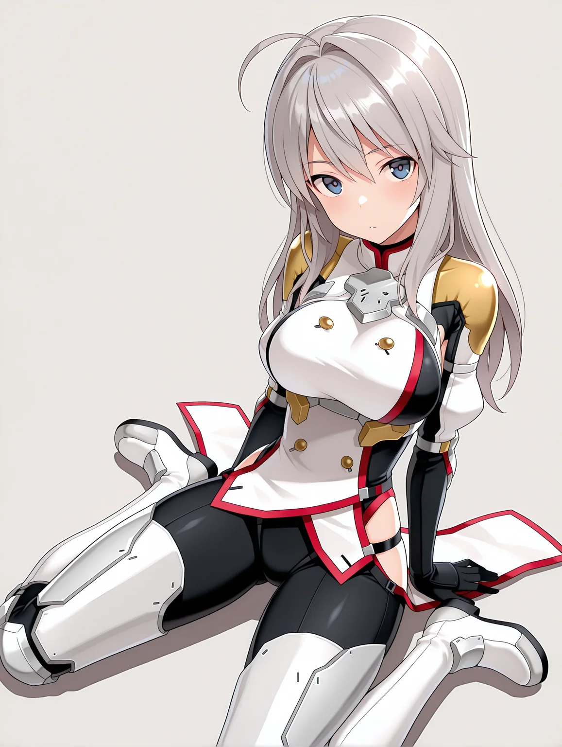 masterpiece,best quality,amazing quality,
1girl,solo,
<lora:k_chieri_ilxl_1.5:1>,chieri,ahoge,grey hair,blue eyes,
surcotte,armor,white footwear,
<lora:Fixhands_anime_bdsqlsz_V1:1>,white_background,simple_background,looking_at_viewer,wariza,