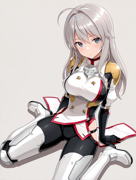 masterpiece,best quality,amazing quality,
1girl,solo,
<lora:k_chieri_ilxl_1.5:1>,chieri,ahoge,grey hair,blue eyes,
surcotte,armor,white footwear,
<lora:Fixhands_anime_bdsqlsz_V1:1>,white_background,simple_background,looking_at_viewer,wariza,