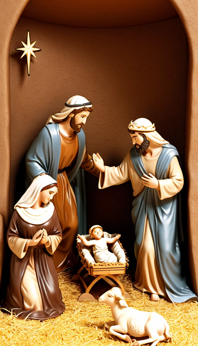 professional 3d model Nativity Scene, scenery, detailed background, masterpiece, best quality, high quality, absurdres <lora:nativity_scene_xl_v1:1> . octane render, highly detailed, volumetric, dramatic lighting