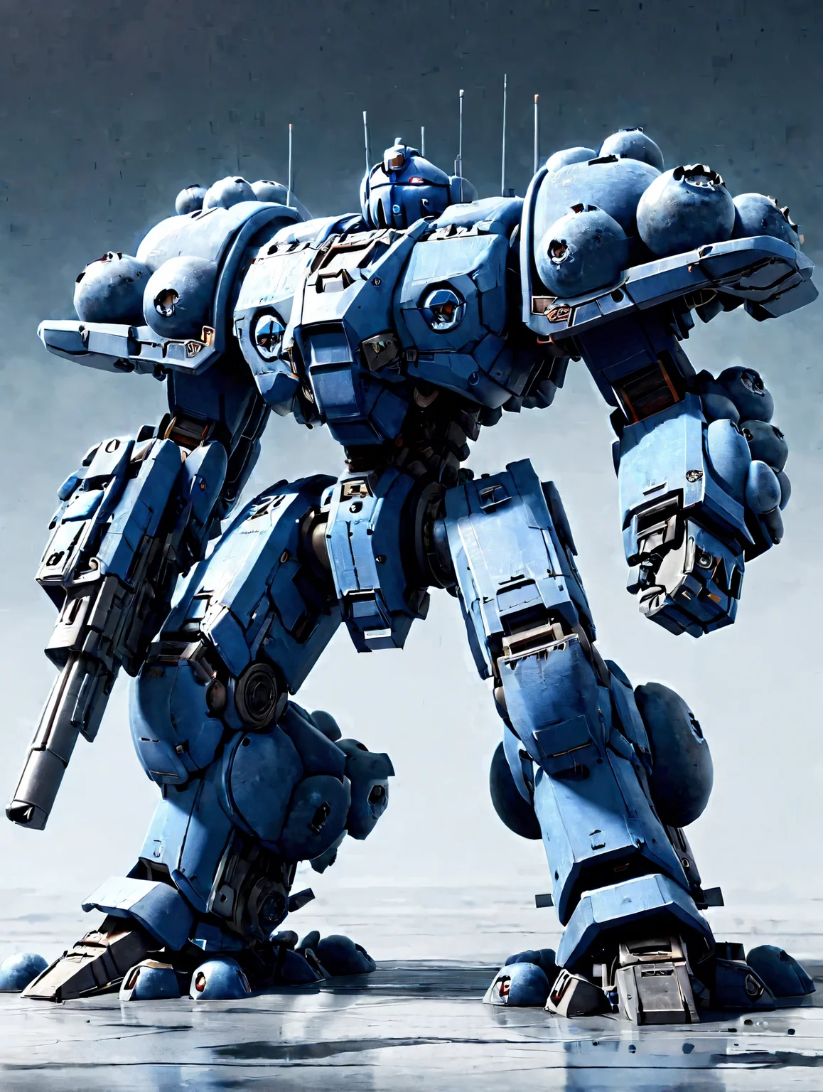 blueberrym0rph of battle mech <lora:Blueberry_World_Morph:1>