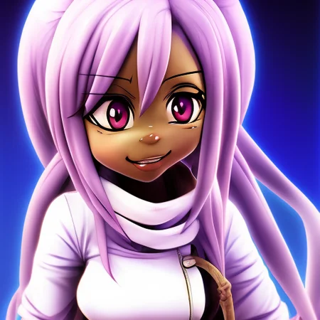 african anime looney-anime black-waifu musume fanart, natural 4c hair