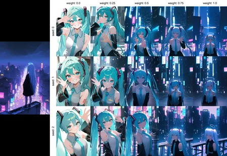 masterpiece, best quality, newest, absurdres, highres, 1girl, hatsune miku, vocaloid, aqua hair, aqua eyes, twintails, aqua necktie, cyan shirt, sleeveless, detached sleeves, black sleeves, upper body, smile, looking at viewer, waving