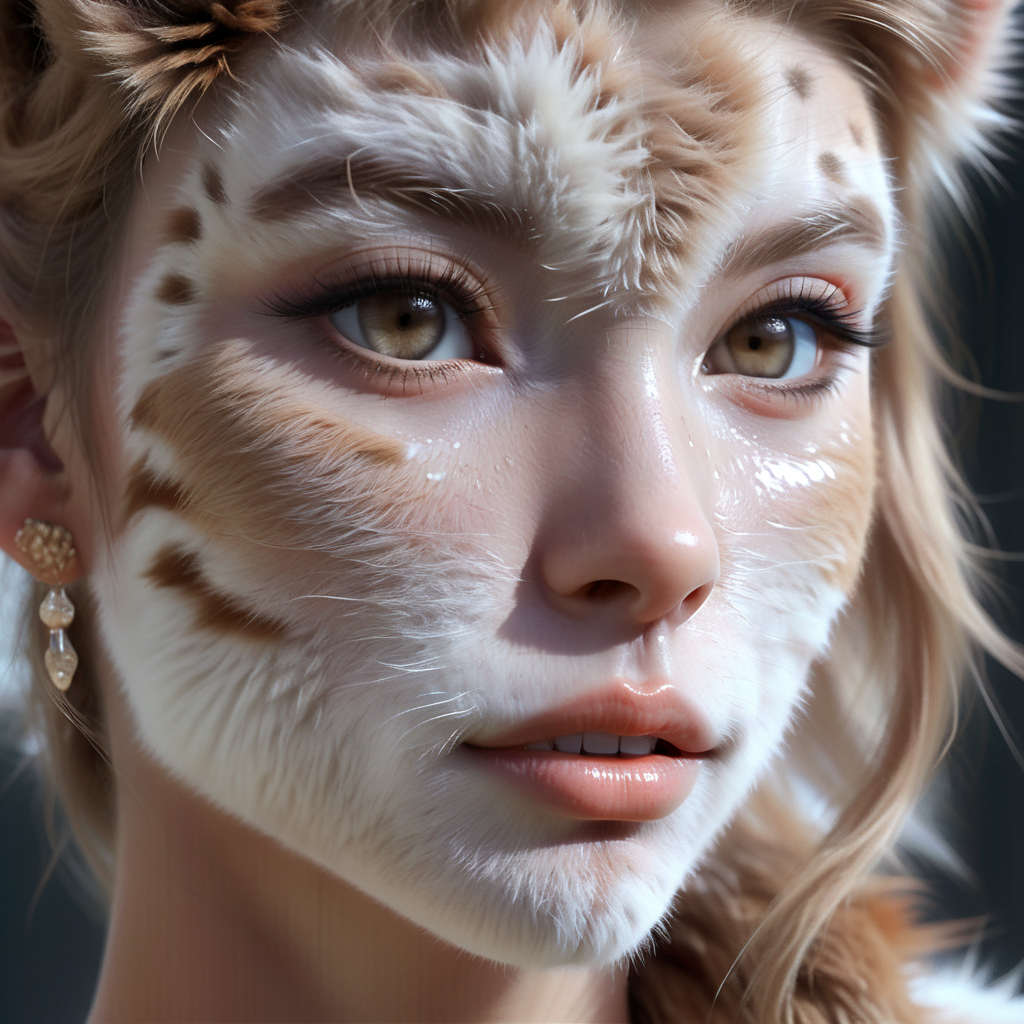 wanapi face hybrid animal girl fur, cinematic, verey detailed, professional photo<lora:wanapi:1>