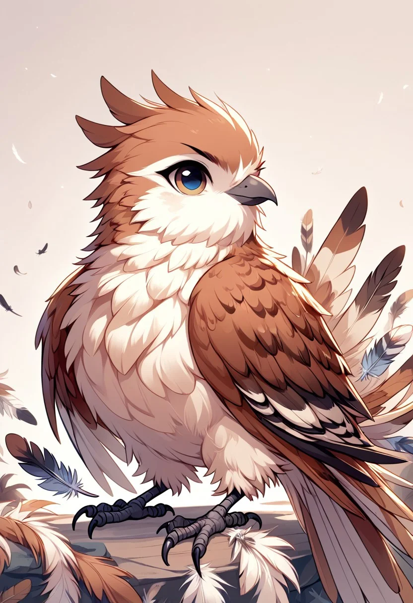 score_9, score_8_up, solo,
megafeatherypony, feathers, feathery, bird ,