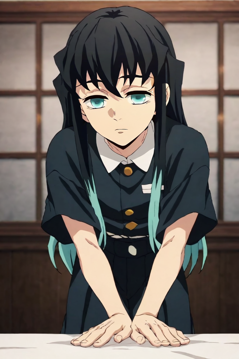 score_9, score_8_up, score_7_up, score_6_up, score_5_up, score_4_up, BREAK source_anime, anime screencap, , , , , depth of field, 1boy, solo, male focus, <lora:muichirou_tokitou_pony:0.88>, muichirou_tokitou, , , , grimdark, Leaning forward with curiosity, <lora:sdxl_lightning_8step_lora:1>