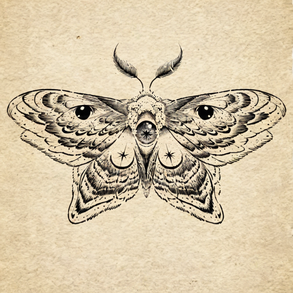 <lora:wdct-000007:0.8>moth with eyes on its wings