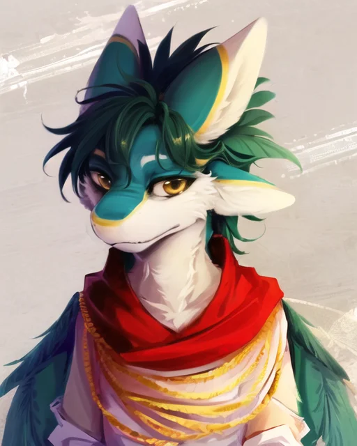 cyan fur