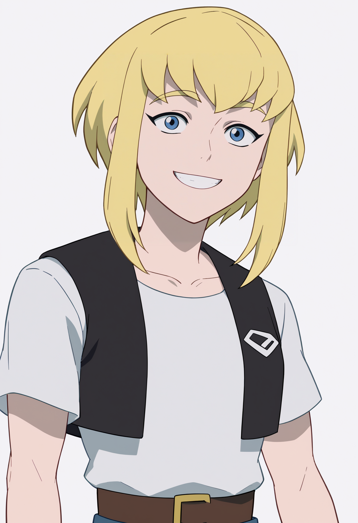 score_9, score_8_up, score_7_up, BREAK
1girl, karazorel, blonde hair, blue eyes, short hair,
vest, white shirt,
upper body, standing, smile, looking at viewer, solo, simple background, white background  <lora:KaraZorelPDXL_byKonan:1>