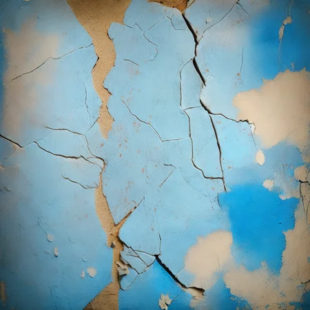 <lyco:Old_plaster_texture_Sa_May:1.0> Old plaster texture Cracks and stains, blue