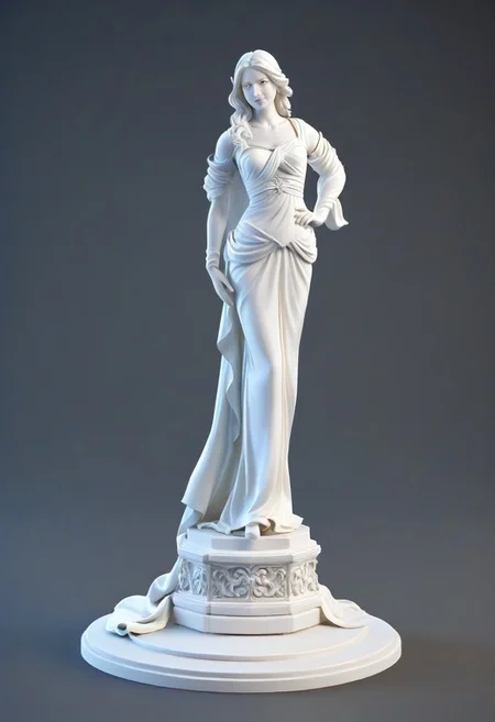 WhiteMold, 3d model, masterpiece, best quality