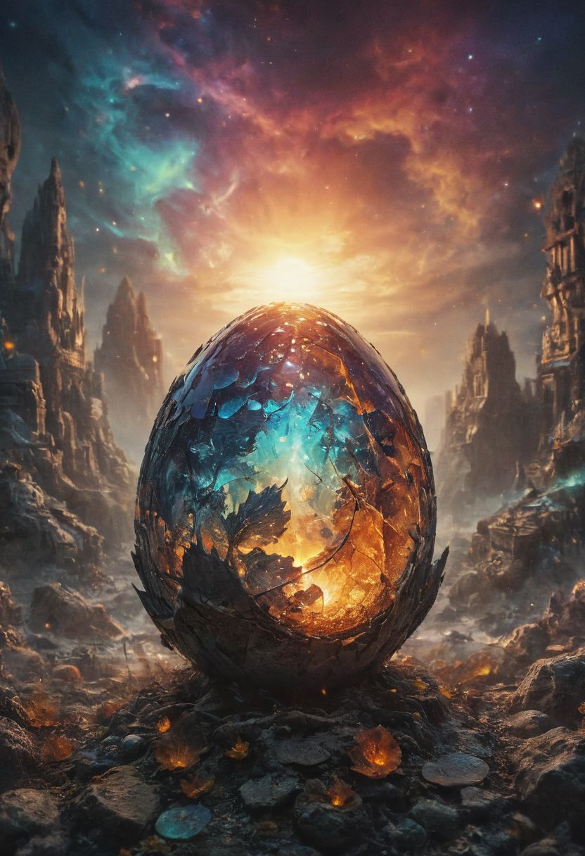 Surreal, Dragon's egg made with crystalline carapace, psychedelic, strong refraction, transparent, glowing celestial light from insidemany details, extreme detailed, full of details,
Wide range of colors., Dramatic,Dynamic,Cinematic,Sharp details
Insane quality. Insane resolution. Insane details. Masterpiece. 32k resolution.
<lora:add-detail-xl:0.95> <lora:dvr-lnds-sdxl:0.3> dvr-lnds-sdxl <lora:MJ52:0.25> <lora:ral-apoctvisn-sdxl:0.3> ral-apoctvisn <lora:zavy-cntrst-sdxl:0.35> dark, chiaroscuro, low-key <lora:zavy-rmlght-sdxl:0.41> zavy-rmlght <lora:SDXLFaeTastic2400:0.225>