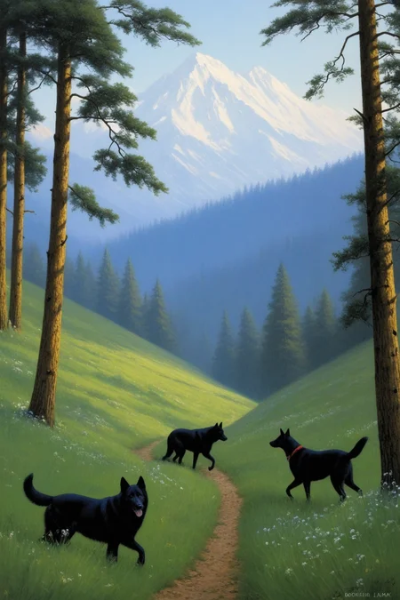by [Leiji Matsumoto:BoÅ¾idar Jakac:0.25] and [[Peter Holme III|Arthur Wardle]:Peter Holme III and Arthur Wardle:0.65] [, landscape::1]