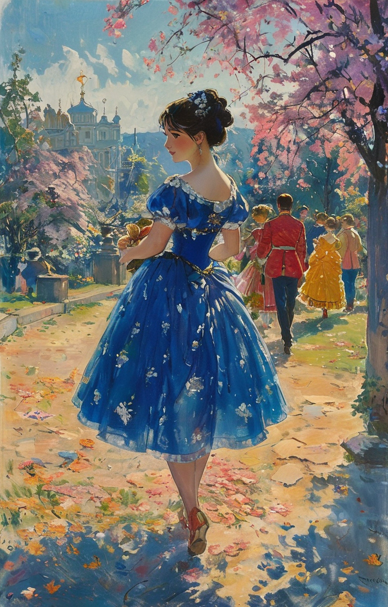 masterpiece,best quality,<lora:tbh263-sdxl:0.9>,illustration,style of Boris Kustodiev portrait of idolmaster cinderella girls,