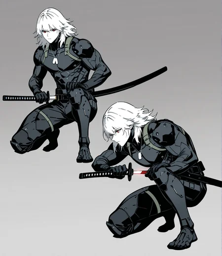 masterpiece,best quality,amazing quality,very aesthetic,absurdres,newest, huge filesize,
<lora:spo_sdxl_10ep_4k-data_lora_webui:0.5>,
<lora:add-detail-xl:1>
iaidow,weapon, katana, holding sword, ready to draw, sheathed, unsheathing, scabbard, fighting stance, battoujutsu stance ,<lora:iaido_Illust_v1:0.8>
Kneel down on one knee,
1boy, short hair, muscular male, holding sword, red eyes, full body,Bio-Ninja, white hair, medium hair,
raiden \(metal gear\),
Machine armor,dog tags,
simple pencil sketch, spot color, <lora:Yoji:0.8> yoji_shinkawa,