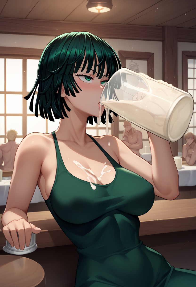 score_9, score_7_up, 1girl, drinking cum, beer mug,  fubuki \(one-punch man\),       <lora:Gokkun 3:1>