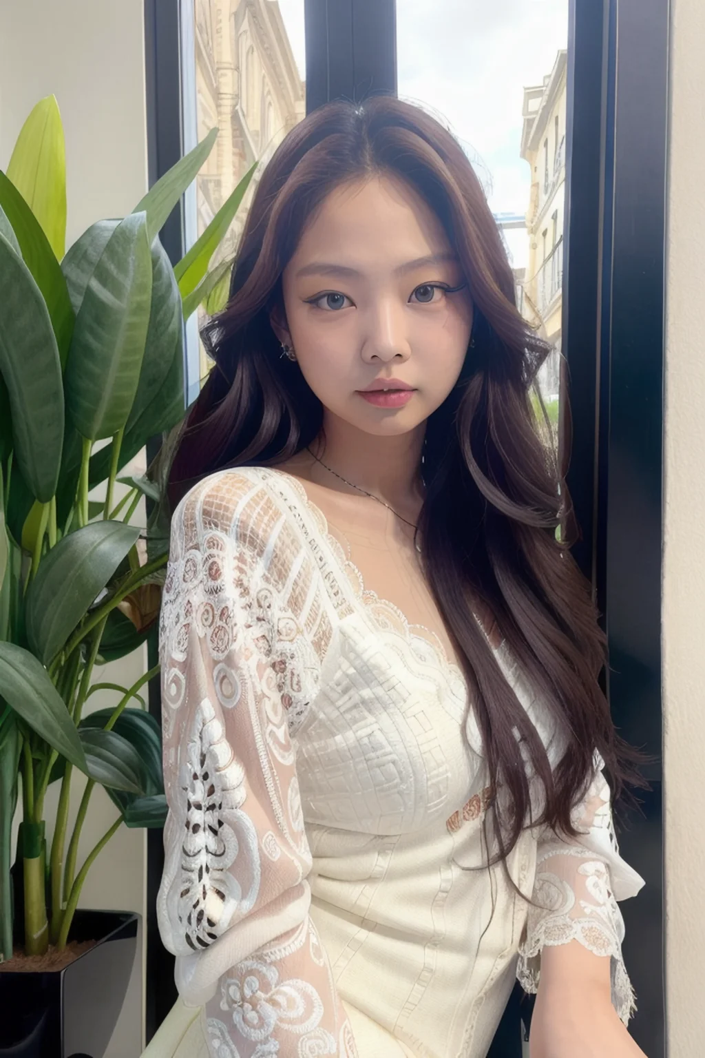 jennie, (looking_to_camera:1.1)
,best quality, realistic, photorealistic,ultra detailed,extremely detailed face
<lora:jennie-sd1.5-000004:0.8>