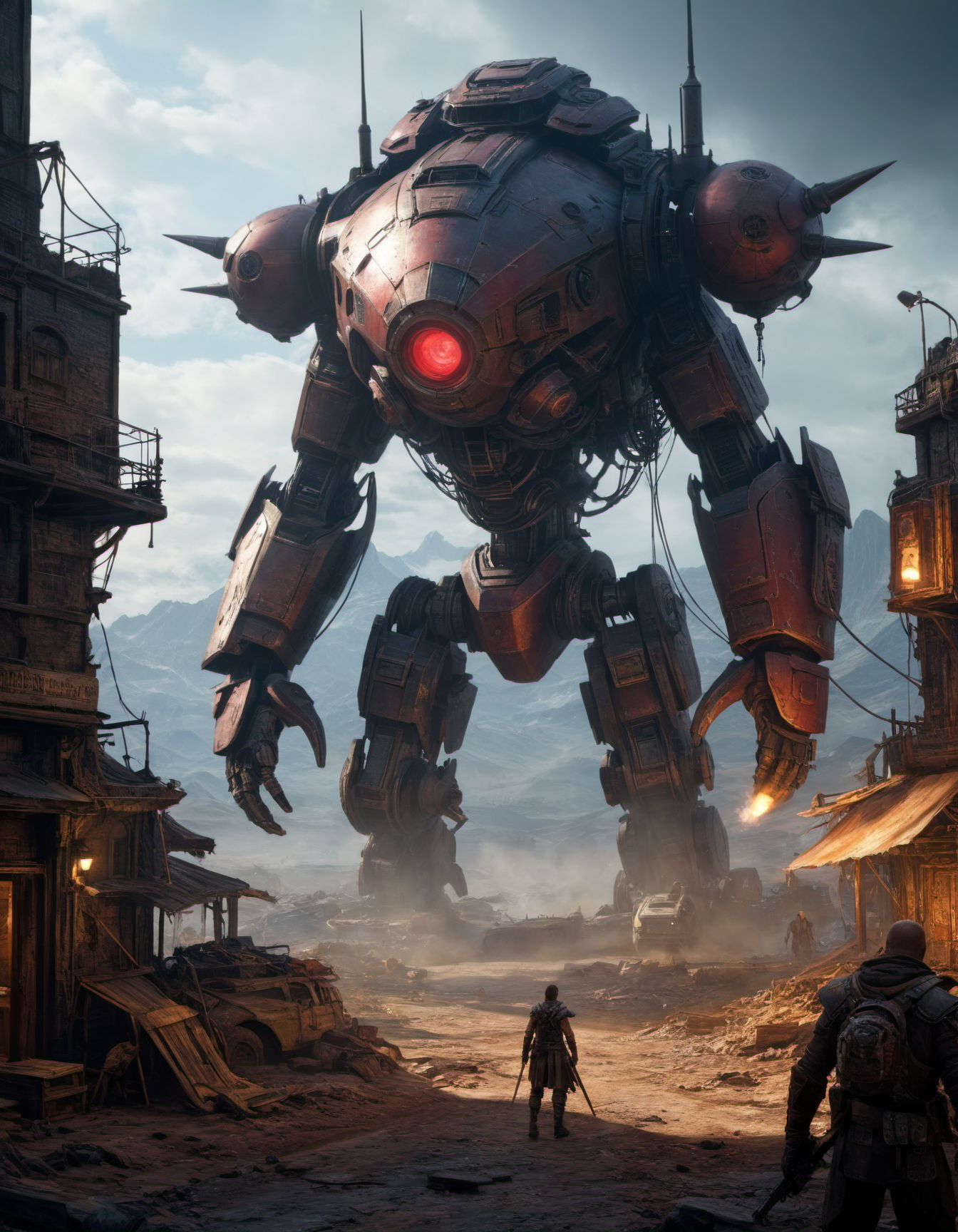 by aaron beck,  (redshift , game-rpg fantasy game but extremely beautiful:1.4), (intricate details, masterpiece, best quality:1.4) ,
Dystopian style, Bleak, post-apocalyptic, somber, dramatic, highly detailed, , looking at viewer
<lora:add-detail-xl:1> <lora:xl_more_art-full_v1:0.5> <lora:looking_at_viewer:2>