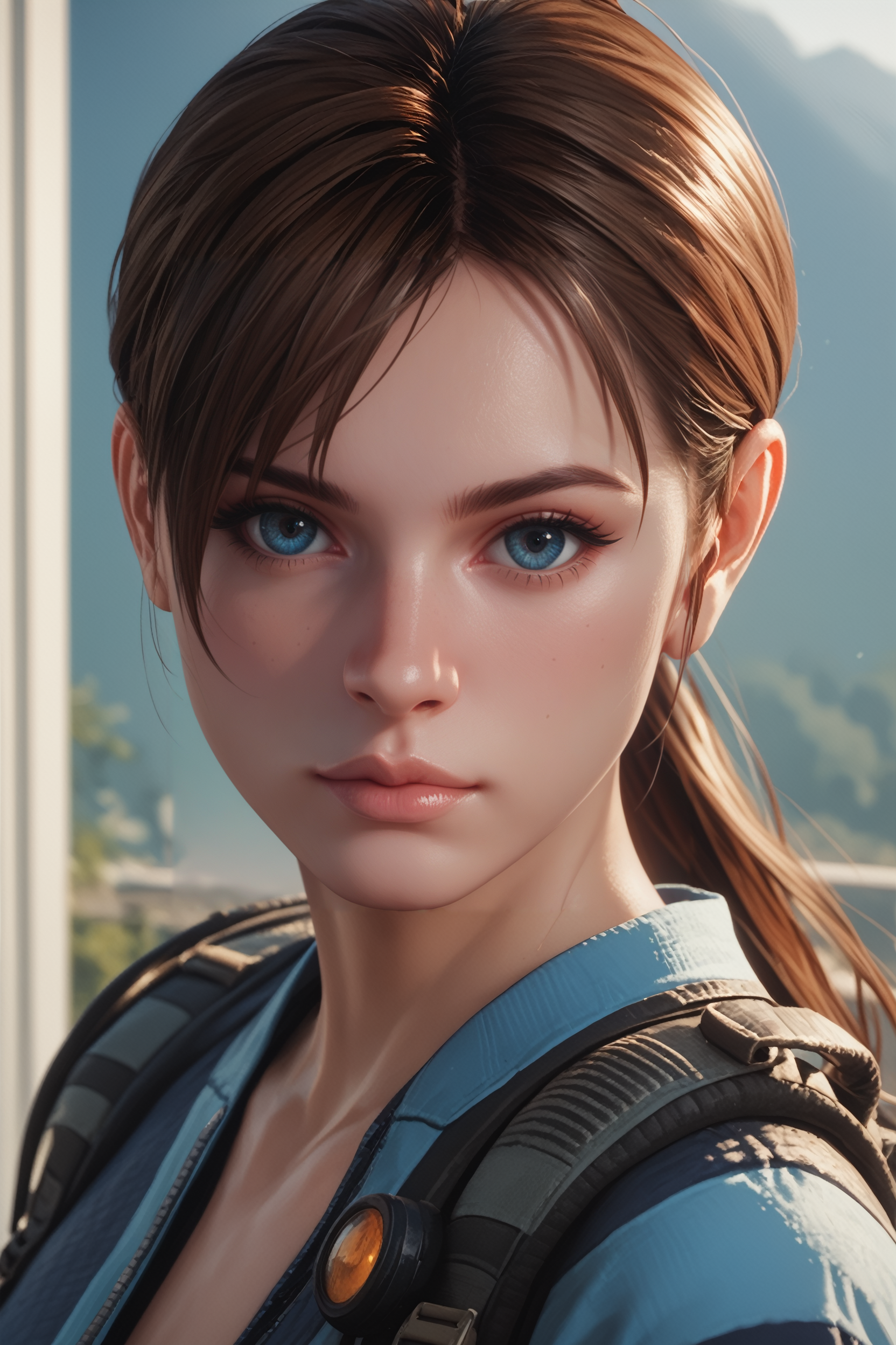 score_9, score_8_up, score_7_up,
<lora:RREVJill:0.8>
RREVJill, 1girl, brown hair, long hair, ponytail, blue eyes, looking at viewer, portrait