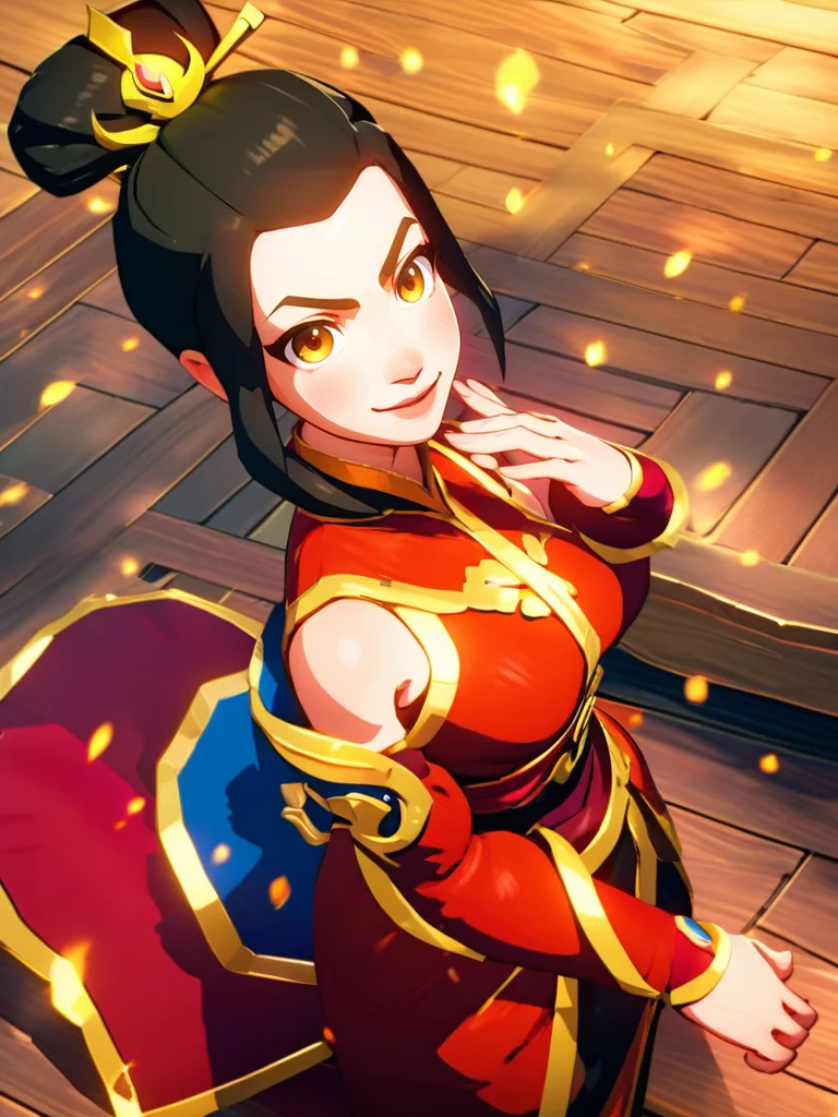 score_9, score_8_up, score_7_up, score_6_up, azula making fire with her hands, smiling, cute, looking at viewer, (from above, from side), very happy, smile, sexy, medium breasts, particles, cute, avatar: the last airbender, cowboy shot,
BotWYei, cartoon, 3d, <lora:ZeldaBotW_Style-10:1>