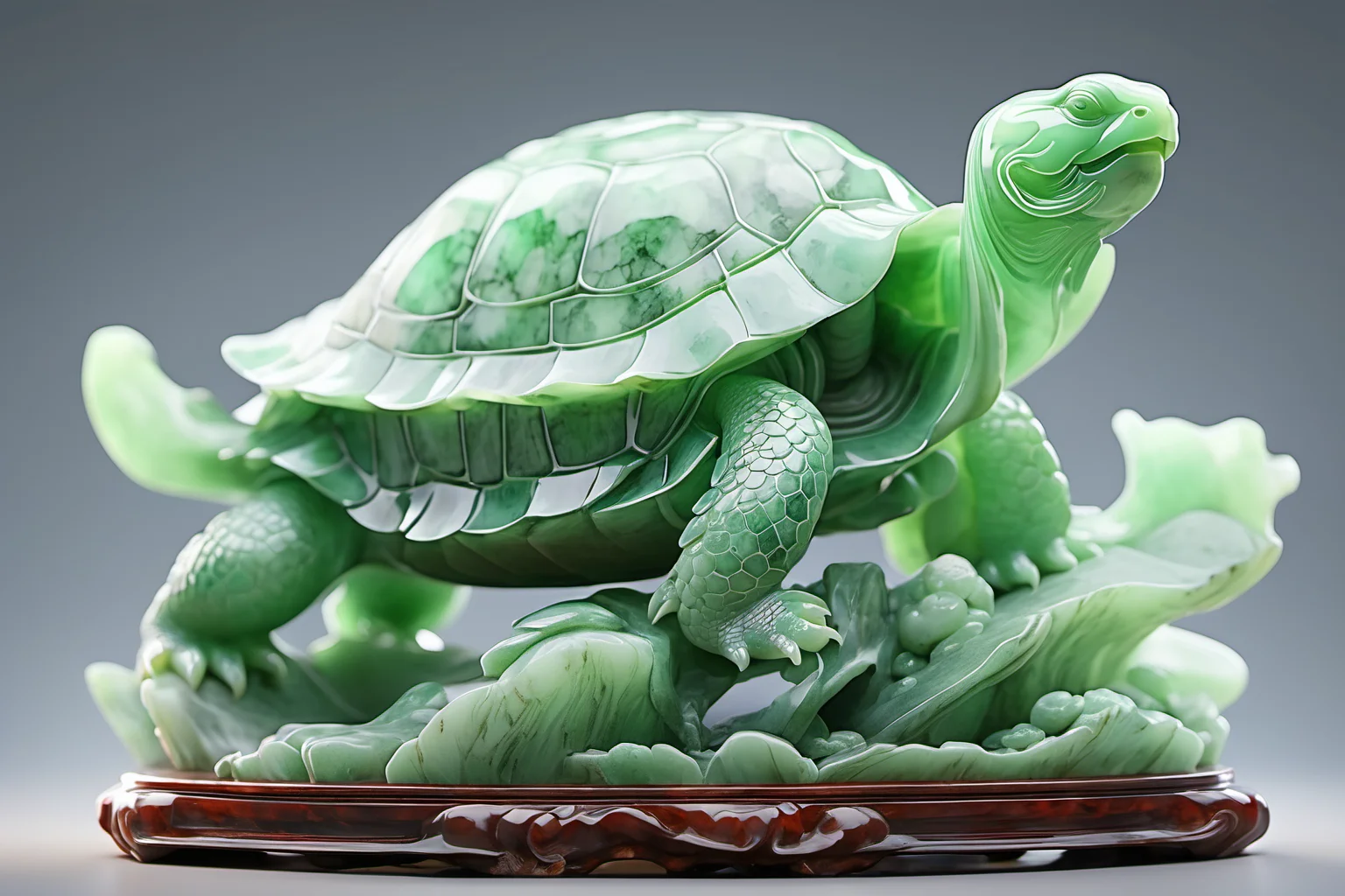 jade Sculptureï¼jade, realisticï¼Tortoise, Xuanwu, cinematic light, <lora:jade:0.7>