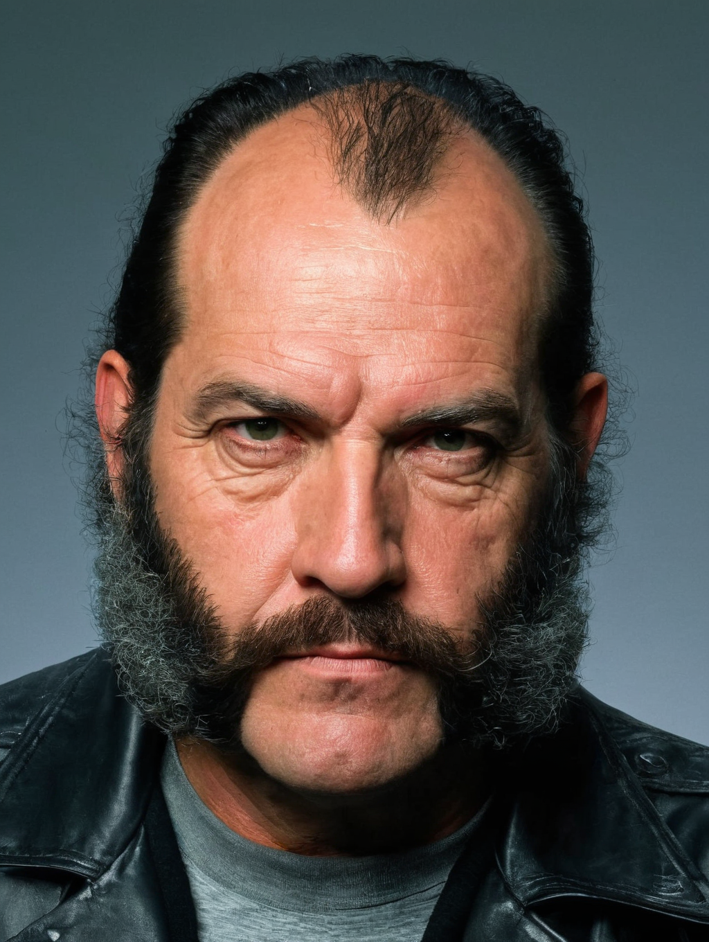 hells angels biker <lora:A_Sideburns_Cut:1.1>a_sideburns_cut,  side-burns, (mutton-chops)