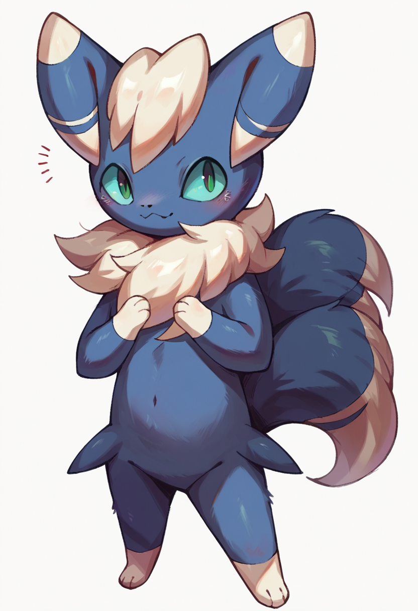 score_9, score_8_up, score_7_up, score_6_up, source_furry, solo, dof, full-length portrait, white background,  <lora:POKEMON_MEOWSTIC_MALE:1> meowstic_m, pokemon (creature)