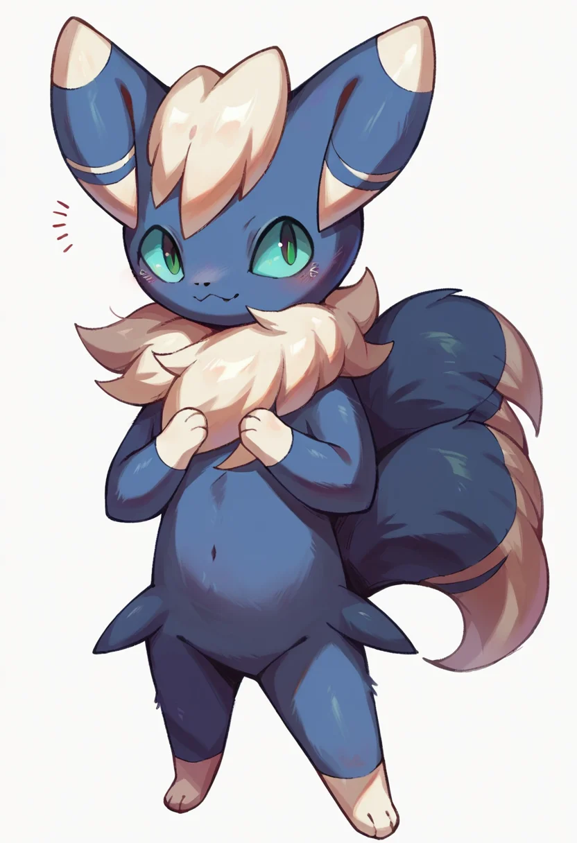 score_9, score_8_up, score_7_up, score_6_up, source_furry, solo, dof, full-length portrait, white background, <lora:POKEMON_MEOWSTIC_MALE:1> meowstic_m, pokemon (creature)