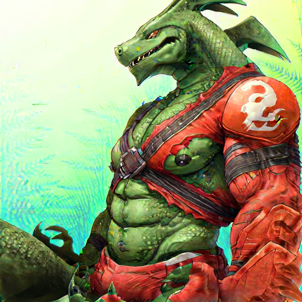 dragon, half view, scales, reptile, posing, drawing, game made, underwear