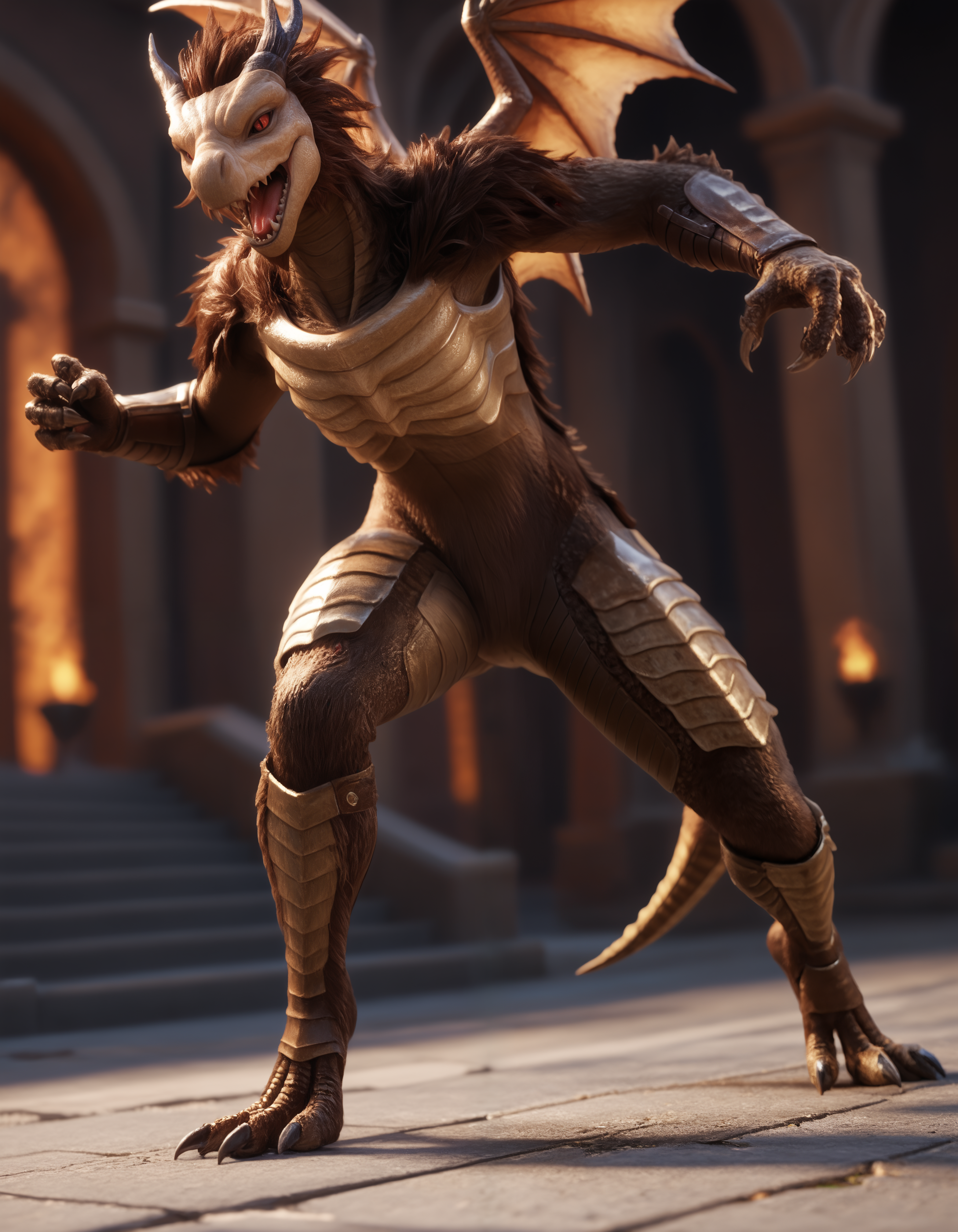 score_9, score_8_up, score_7_up, BREAK (anthro, furry:1.1), depth of field, cinematic lighting, masterpiece, detailed hands, detailed face, best quality, ultra realistic, 4k, 2k, film photography, RAW photo, photorealistic, analog style, subsurface scattering, photorealism, embedding:unaestheticXL_bp5, embedding:zPDXL,(best quality, high quality, 8K:1.5), <lora:add-detail-xl:2.5>, <lora:fix_hands.safetensors:2.0>, <lora:2.5DRealisticV2.safetensors:0.2>, <lora:sinfully_stylish_SDXL.safetensors:0.6>,  <lora:AdvancedEnhancerXLv2.safetensors:1.0>, (hi res), ((masterpiece)), ((best quality)), illustration, cinematic, anthro, furry, <lora:Dragonoid_Dark_Souls.safetensors:0.7>, (dragonoid, dark souls:1.1), estus, holding estus, open mouth, fur, scalie, red eyes, worried, male, tail, rib cage, cute fangs, claws, bone wings fight