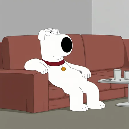 a brian griffin relaxing on a couch <lora:Brian1024:0.8>