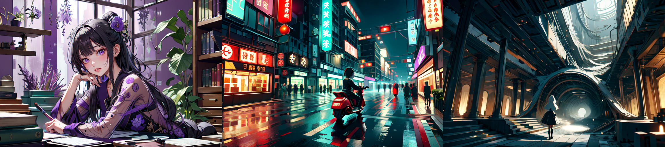 highly insanely detailed, masterpiece, top quality, best quality, highres, 4k, 8k, RAW photo, (very aesthetic, beautiful and aesthetic), 
__lazy-wildcards/subject/style-elem/code_style/prompts__, 
<lora:CodeStyle (half generic class)_564920:0.6>, 
(1girl:1.3), 1other, 
__lazy-wildcards/dataset/background__,âââ