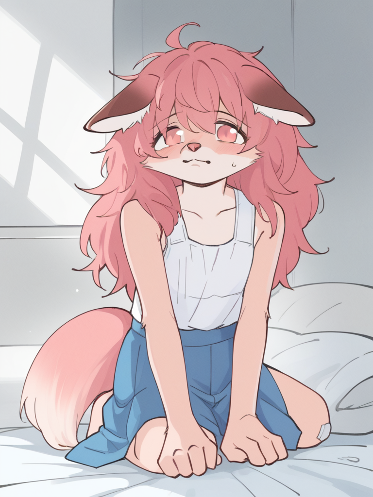 score_9, score_8_up, score_7_up, source_anime, BREAK
1girl, solo, <lora:Furr-20:1> p1nkfurr, pink hair, pink fur, white fur, two-tone fur, furry female, furry, pink eyes, long hair, dog ears, dog tail,