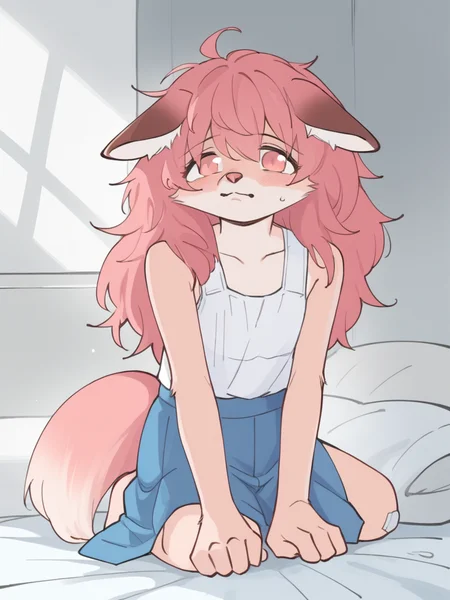 score_9, score_8_up, score_7_up, source_anime, BREAK
1girl, solo, <lora:Furr-20:1> p1nkfurr, pink hair, pink fur, white fur, two-tone fur, furry female, furry, pink eyes, long hair, dog ears, dog tail,