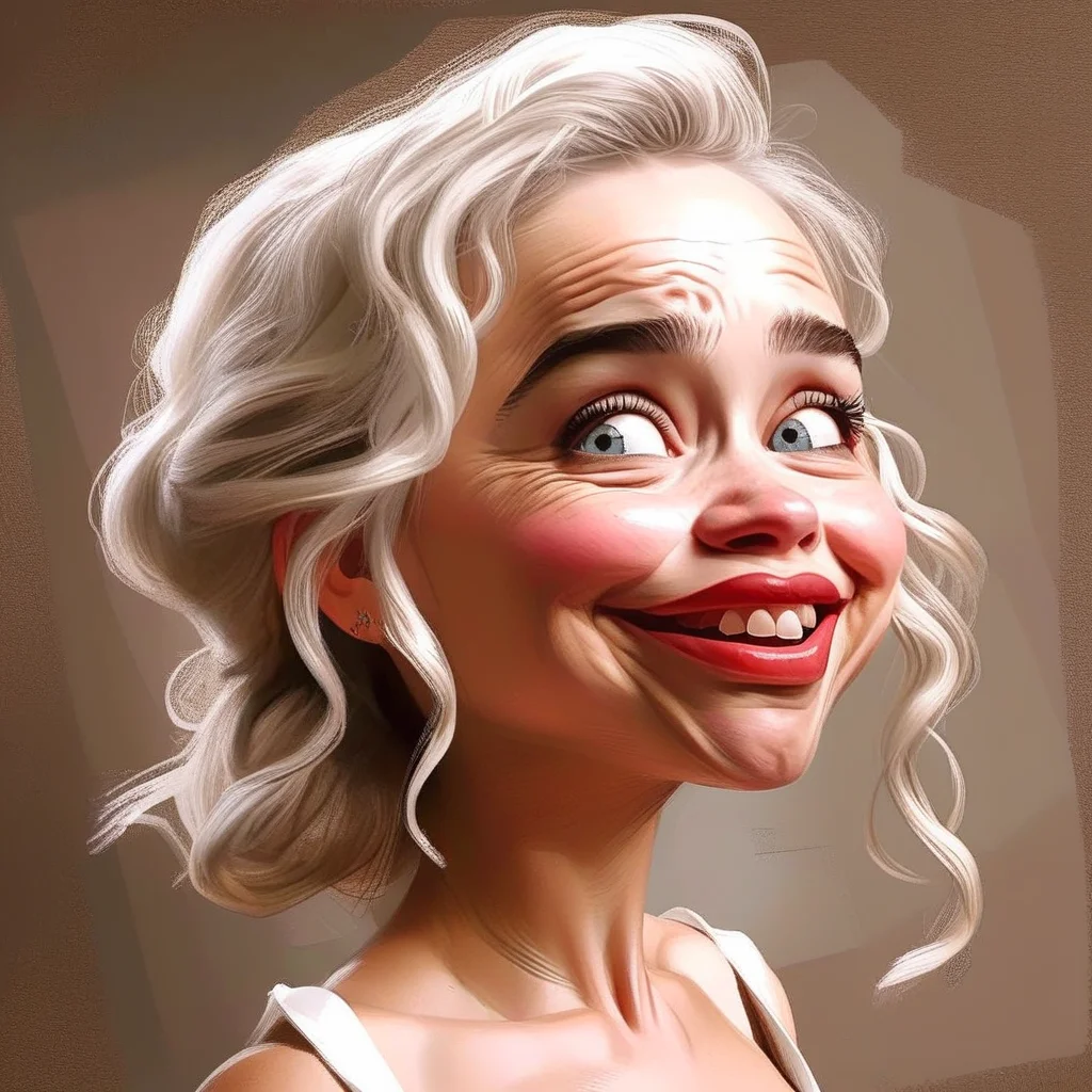 caricart Emilia Clarke<lora:caricart:1>