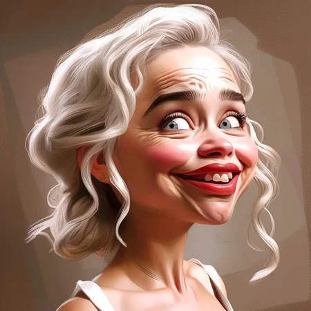 caricart Emilia Clarke<lora:caricart:1>