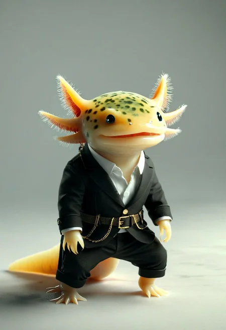 4xolotl, Axolotl (wearing outfit)