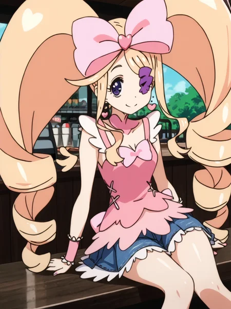detailed background, shiny skin, posing, rating safe,
<lora:harime.pony:1>,
harime,
wide hips,
casual fashion,
shirts, vest, pleated skirts, denim skirts,
cafe, sit, looking at viewer, head resting,