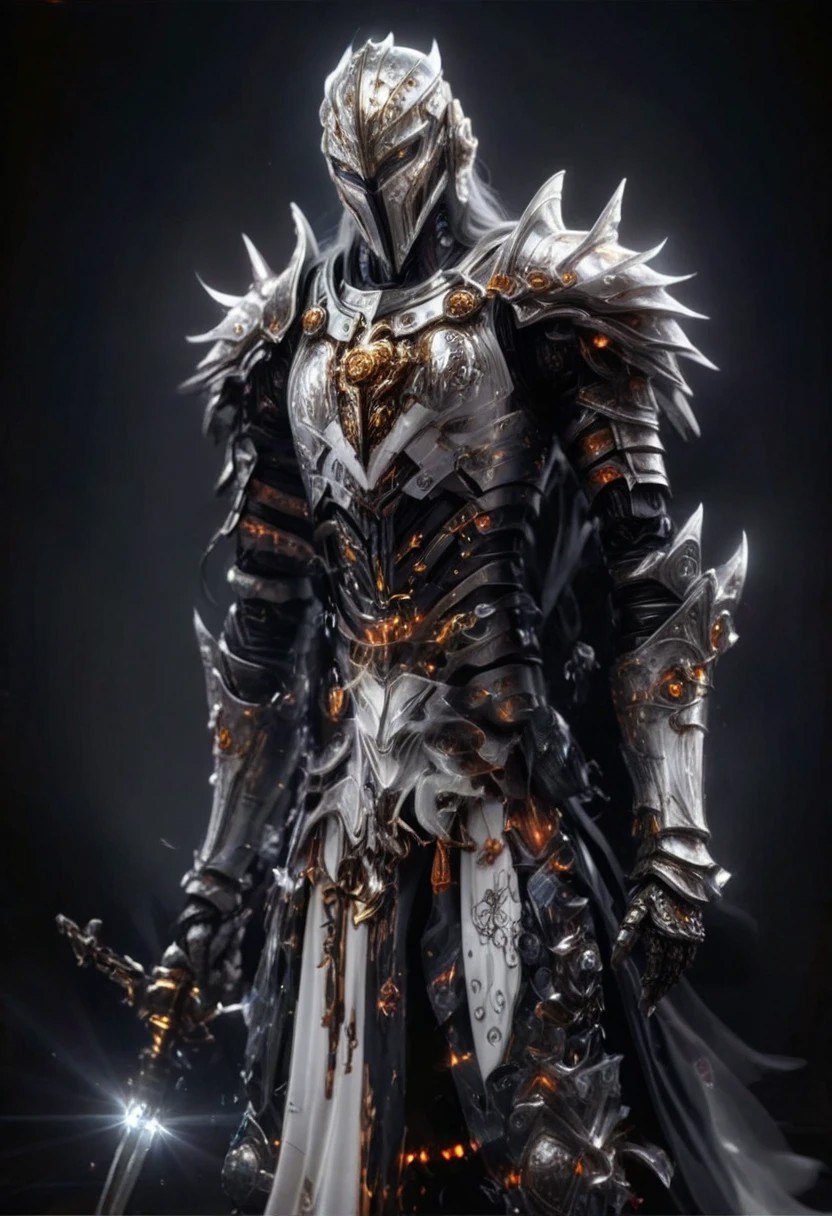 "A knight in iron armor, elaborately decorated with patterns on his robe, long white hair, elf race, holding a magic sword, black background highlighting the knight, white robe, body and face covered in a little blood, after the battle, medium shoot, shiny iron armor.
scifi, Revelation Space series, Pattern Jugglers, Nostalgia for Infinity, black and orange ocean planet, Scorp the hyperpig, Conjoiner settlements, with such advanced technology that it might as well be magic,
A sleek, titanium-hulled spaceship, dubbed 'Warp Drive Vessel,' hurtles through the cosmos with a streamlined design and industrial-inspired flair. Mud flaps on its underside add a rugged touch to its otherwise polished appearance, glistening under the soft glow of nearby stars."
