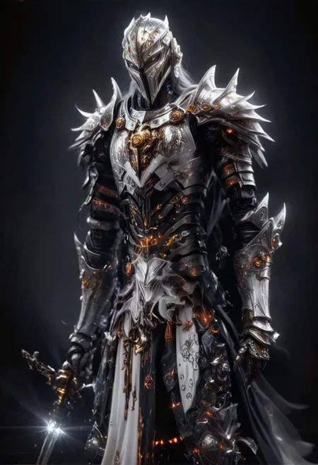"A knight in iron armor, elaborately decorated with patterns on his robe, long white hair, elf race, holding a magic sword, black background highlighting the knight, white robe, body and face covered in a little blood, after the battle, medium shoot, shiny iron armor.
scifi, Revelation Space series, Pattern Jugglers, Nostalgia for Infinity, black and orange ocean planet, Scorp the hyperpig, Conjoiner settlements, with such advanced technology that it might as well be magic,
A sleek, titanium-hulled spaceship, dubbed 'Warp Drive Vessel,' hurtles through the cosmos with a streamlined design and industrial-inspired flair. Mud flaps on its underside add a rugged touch to its otherwise polished appearance, glistening under the soft glow of nearby stars."
