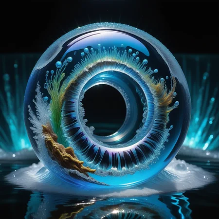 made out of jed-bwtrspkl, 800mm lens, poster art, masterpiece, full of details, sharp and in focus, <lora:BioWaterSparkleStyle:0.7>, excellent composition, sublime, full color, fine detail, illustrious quality, complex artistic color composition, stunning, perfect background, very inspirational, ambient light