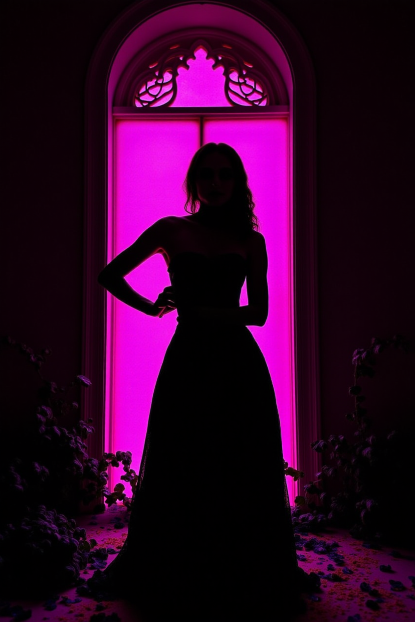 Generation Mode:

flux_txt2img

Positive Prompt:

DGValentine, Deadly_Gothic_Valentine style, A very detailed dark image, one woman(silhouette:1.25), dark background, (blacklight illumination:1.1), (dark energy:1.2), vibrant magenta hues, (portal to another world:1.1), extremely detailed, intricate design, (limited palette:1.1), predominant pink tones,

Model:

ultrarealFineTune_v10.gguf (FLUX)

VAE:

FLUX.1-schnell_ae (FLUX)

Width:

832

Height:

1248

Seed:

1296215600

Steps:

25

Guidance:

4

High Resolution Fix Enabled:

false

LoRA:

Deadly_Gothic_Valentine (FLUX) - 1.3