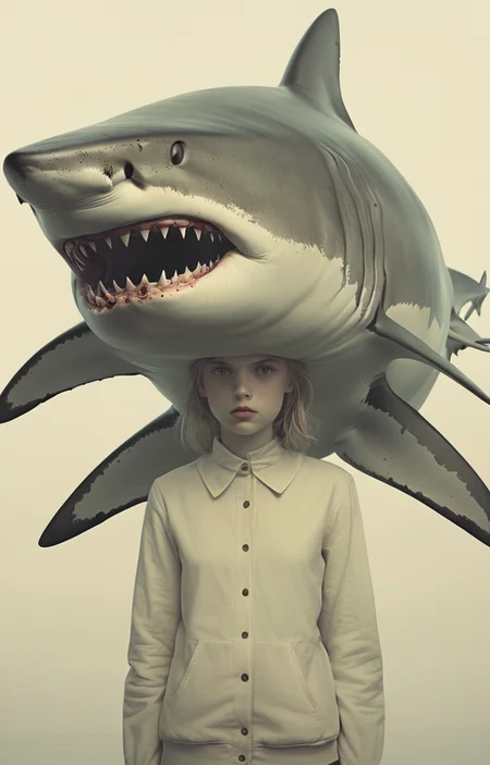 masterpiece,best quality,<lora:tbh336-sdxl:0.6>,illustration,style of massive Swedish shark tech genius teenage girl
