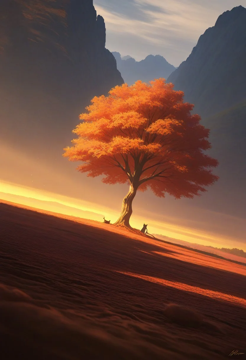 (CAT),landscape scene with a shallow depth of field, focusing on a single tree in the foreground,high quality,best quality, amazing quality,
absurdres, very aesthetic, newest, HDR, high detail RAW color art,
intricate details, hyper aesthetic, incredibly absurdres, highres