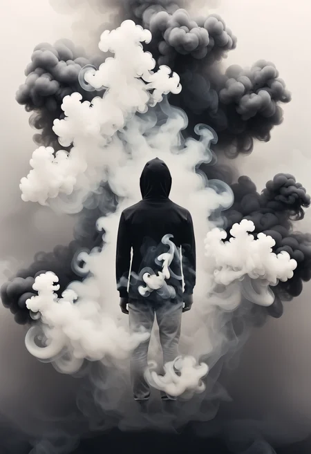 synthography, negative space, surrounded by smoke
<lora:dvr-smk-sdxl:1>