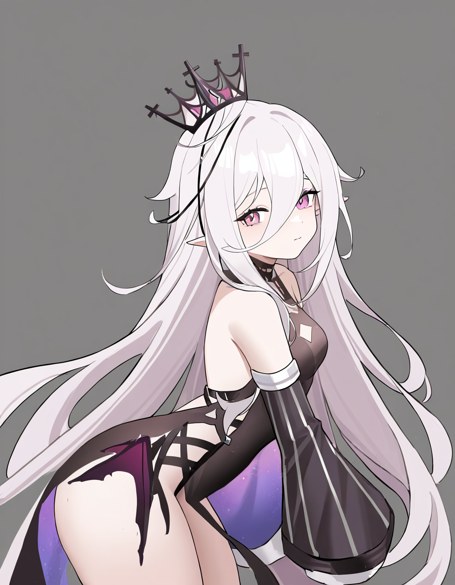 1girl,solo,simple background,<lora:tiyahuanshu-000014:1>,tiyahuanshu,mini crown,, masterpiece, best quality, very aesthetic, absurdres,newest, incredibly absurdres,