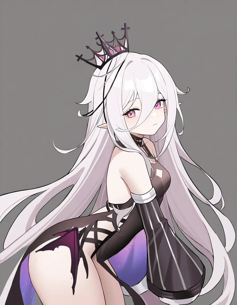 1girl,solo,simple background,<lora:tiyahuanshu-000014:1>,tiyahuanshu,mini crown,, masterpiece, best quality, very aesthetic, absurdres,newest, incredibly absurdres,