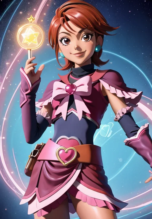 <lora:Pretty_Cure:0.8>, Misumi_Nagisa, sexytoon, 1girl, smile, (magical, magnificent, masterpiece:1.3)