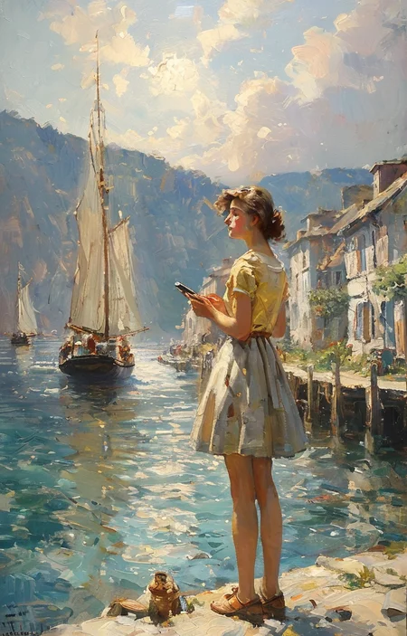 masterpiece,best quality,<lora:tbh209-sdxl:0.9>,illustration,style of Anthony Thieme tech genius teenage girl